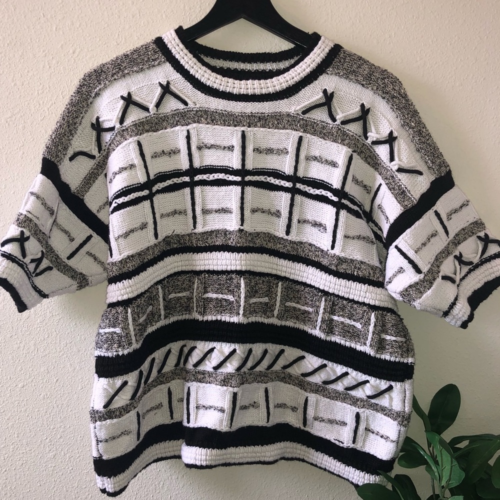 Vintage Short Sleeve Sweater